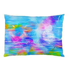 Background Drips Fluid Colorful Pillow Case