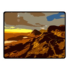 Scotland Monti Mountains Mountain Fleece Blanket (small)