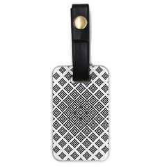 Background Pattern Halftone Luggage Tags (one Side) 