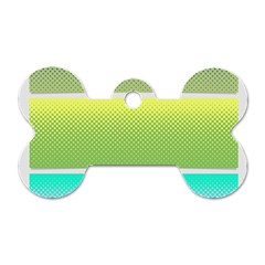 Pattern Banner Background Dot Set Dog Tag Bone (one Side)