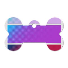 Pattern Banner Set Dot Abstract Dog Tag Bone (one Side)