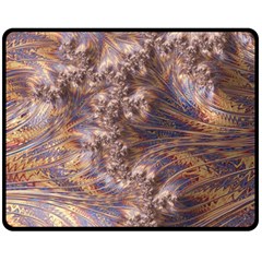 Puckered Fractal Artwork Design Fleece Blanket (medium) 