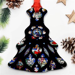Stained Glass Sainte Chapelle Gothic Christmas Tree Ornament (two Sides)