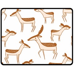 Seamless Deer Pattern Design Fleece Blanket (medium) 