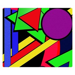 Background Color Art Pattern Form Double Sided Flano Blanket (small) 
