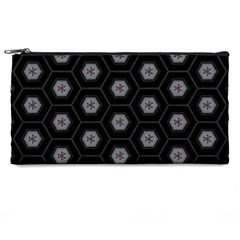 Geometric Pattern - Black Pencil Cases