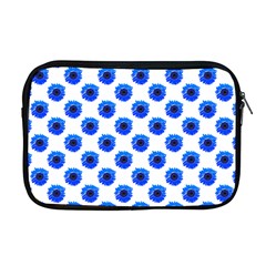 Sunflower Digital Paper Blue Apple Macbook Pro 17  Zipper Case