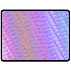 Diagonal Line Design Art Fleece Blanket (large) 