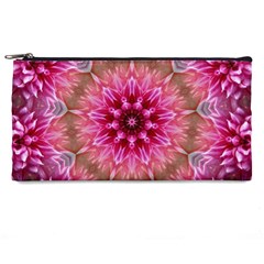 Flower Mandala Art Pink Abstract Pencil Cases