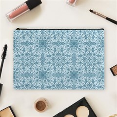 Ornamental Blue Cosmetic Bag (large)