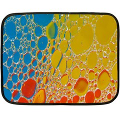 Bubbles Abstract Lights Yellow Fleece Blanket (mini)