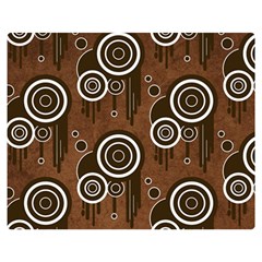 Abstract Background Brown Swirls Double Sided Flano Blanket (medium) 