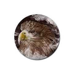 Sea Eagle Raptor Nature Predator Rubber Coaster (round) 