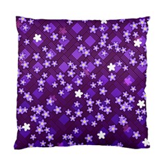 Textile Cross Pattern Square Standard Cushion Case (one Side)