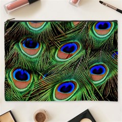Peacock Feathers Cosmetic Bag (xxxl)