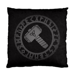 Thor Hammer With Runes Valhalla Tristella Viking Norse Mythology Mjolnir Standard Cushion Case (one Side)