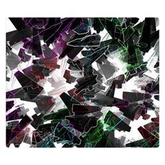 Abstract Background Science Fiction Double Sided Flano Blanket (small) 