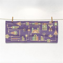 Background Infographic Travel Hand Towel