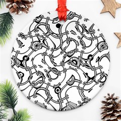 Unfinishedbusiness Round Ornament (two Sides)