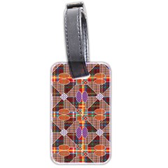 Decorated Colorful Bright Pattern Luggage Tag (two Sides)