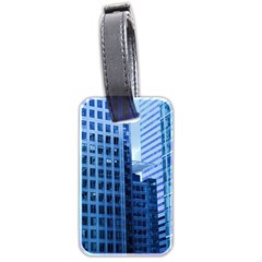 City Blue Building Construction Luggage Tag (two Sides)