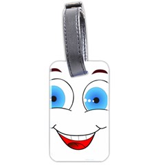 Smiley Face Laugh Comic Funny Luggage Tag (two Sides)