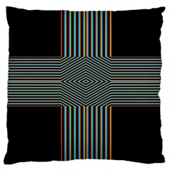Cross Abstract Large Cushion Case (one Side)