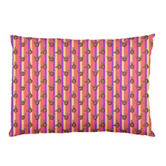 Pink Stripe & Roses Pillow Case (two Sides)