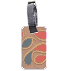 Background Abstract Non Seamless Luggage Tag (two Sides)