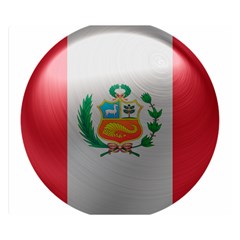 Peru Flag Country Symbol Nation Double Sided Flano Blanket (small) 
