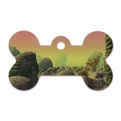 Planet Water Sea Landscape Space Dog Tag Bone (one Side)