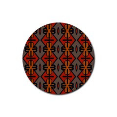 Seamless Digitally Created Tilable Abstract Pattern Rubber Coaster (round) 