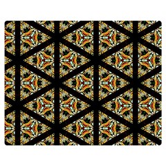 Pattern Stained Glass Triangles Double Sided Flano Blanket (medium) 