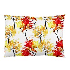 Watercolor Painting Autumn Illustration Autumn Tree Pillow Case
