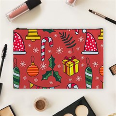 Colorful Funny Christmas Pattern Cosmetic Bag (large)