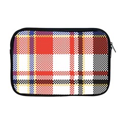 Plaid Mosaic Pixel Seamless Pattern Apple Macbook Pro 17  Zipper Case