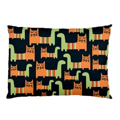 Seamless Pattern With Cats Pillow Case (two Sides)
