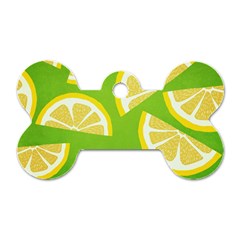 Lemon Fruit Healthy Fruits Food Dog Tag Bone (one Side)