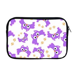 Purple Owl Pattern Background Apple Macbook Pro 17  Zipper Case