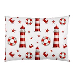 Nautical Seamless Pattern Pillow Case (two Sides)