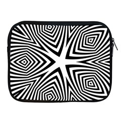 Abstract Zebra Stripes Pattern Apple Ipad 2/3/4 Zipper Cases