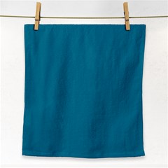 Mosaic Blue Pantone Solid Color Face Towel