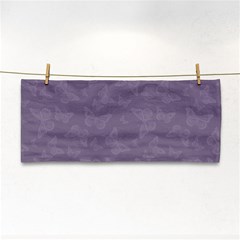 Grape Compote Butterfly Print Hand Towel