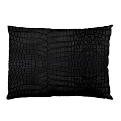 Black Crocodile Skin Pillow Case