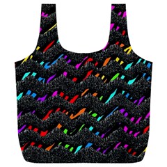 Rainbowwaves Full Print Recycle Bag (xxxl)
