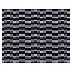 Chevron Colors Blanc/noir Double Sided Flano Blanket (medium) 