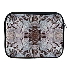 Turquoise Black Arabesque Repeats Apple Ipad 2/3/4 Zipper Cases