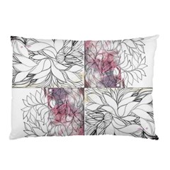 Mixed Media Ink Drawing Pillow Case