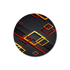 Modern Geometry Rubber Coaster (round) 