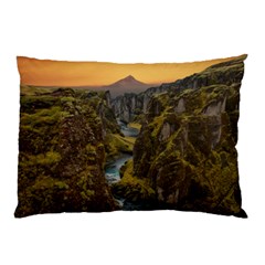 Landscape-cannon-river-mountain Pillow Case (two Sides)